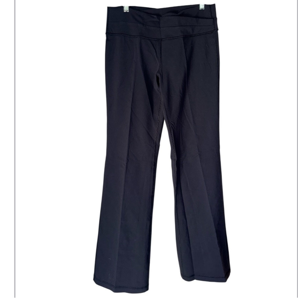 Lululemon crossover pants stretch size 10 straight leg black